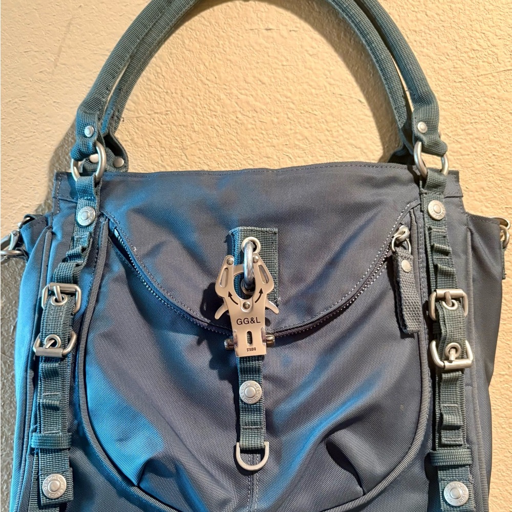 George, Gina, & Lucy Grey SO! ME Blue Shoulder Bag